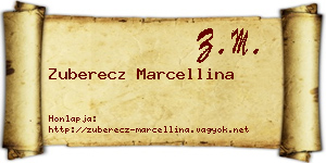 Zuberecz Marcellina névjegykártya